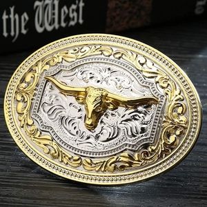 New longhorn bull steer belt buckle